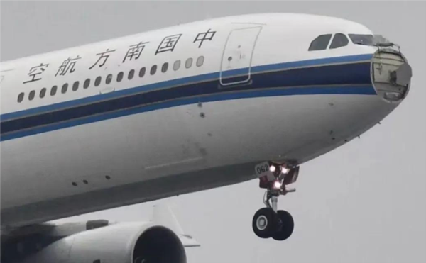 雷达罩疑脱落！上海飞深圳航班遭鸟击紧急返航 南航通报