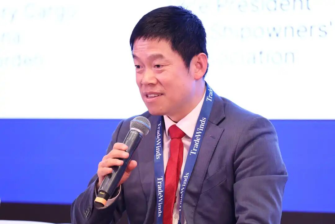 Zhao Qingfeng, vice president of China Shipowners’ Association, at TradeWinds Shipowners Forum China, Shanghai, March 2026.