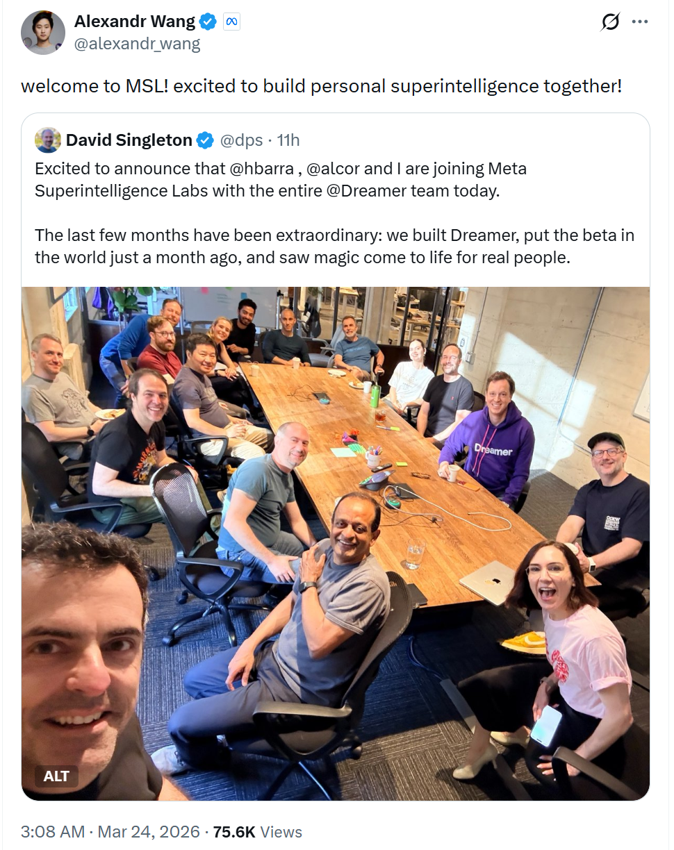 Meta又收编智能体创企！谷歌大佬加入超级智能实验室，原创企独立运营