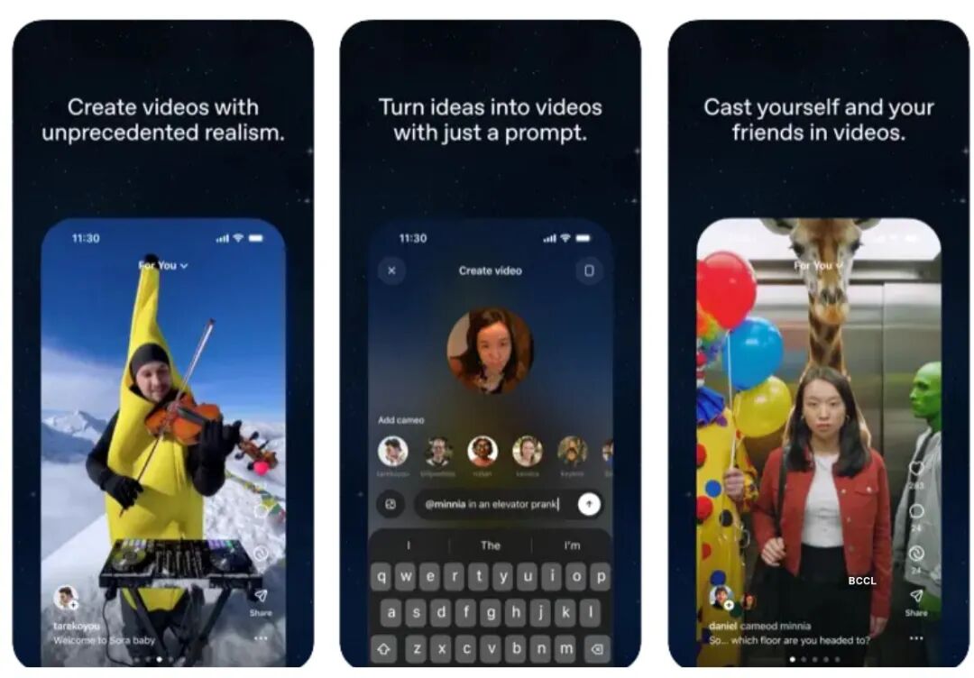OpenAI launches Sora App: Check features and how to create videos - The  Economic Times