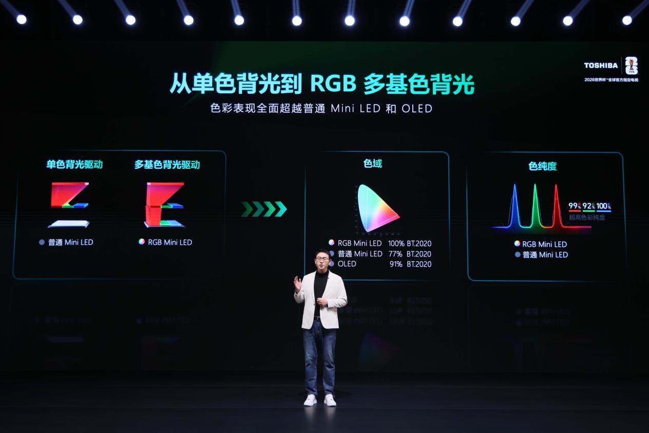 七十余年真实音画积淀再跨越：东芝电视开启“原色RGBMini LED”新纪元