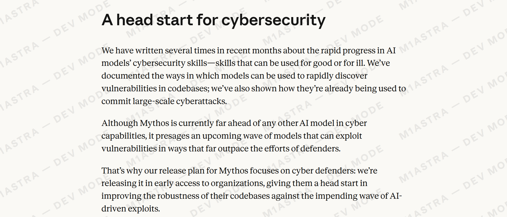 最强Claude要来了？3000份内部泄露文件，曝出Anthropic“神话”模型