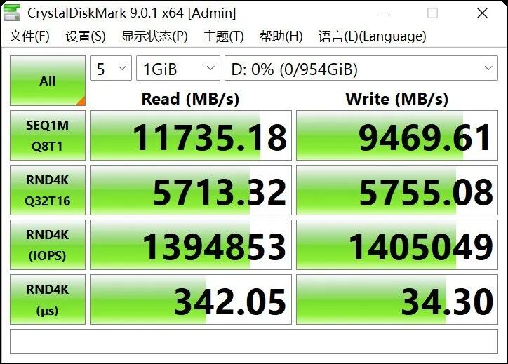 长江存储PC550 PCIe5.0固态硬盘评测 万兆读写6W超低功耗