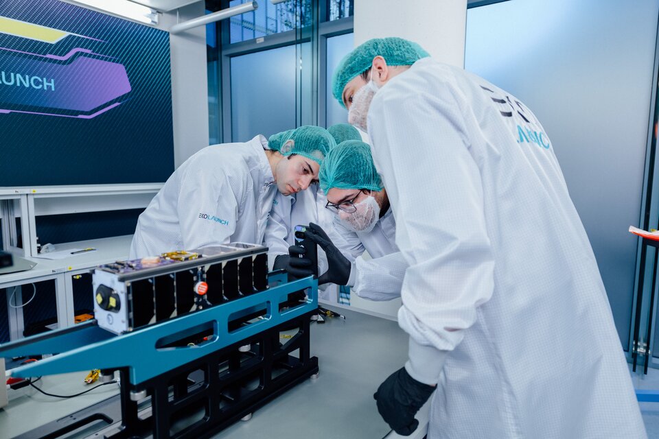 PeakSat integrated with its deployment system