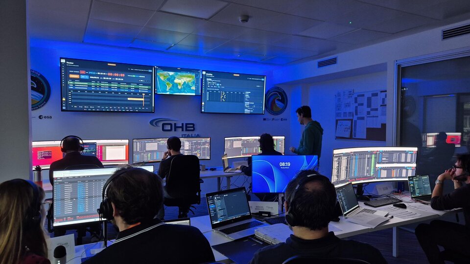 The IRIDE team at OHB prepares for the launch of Eaglet II satellites