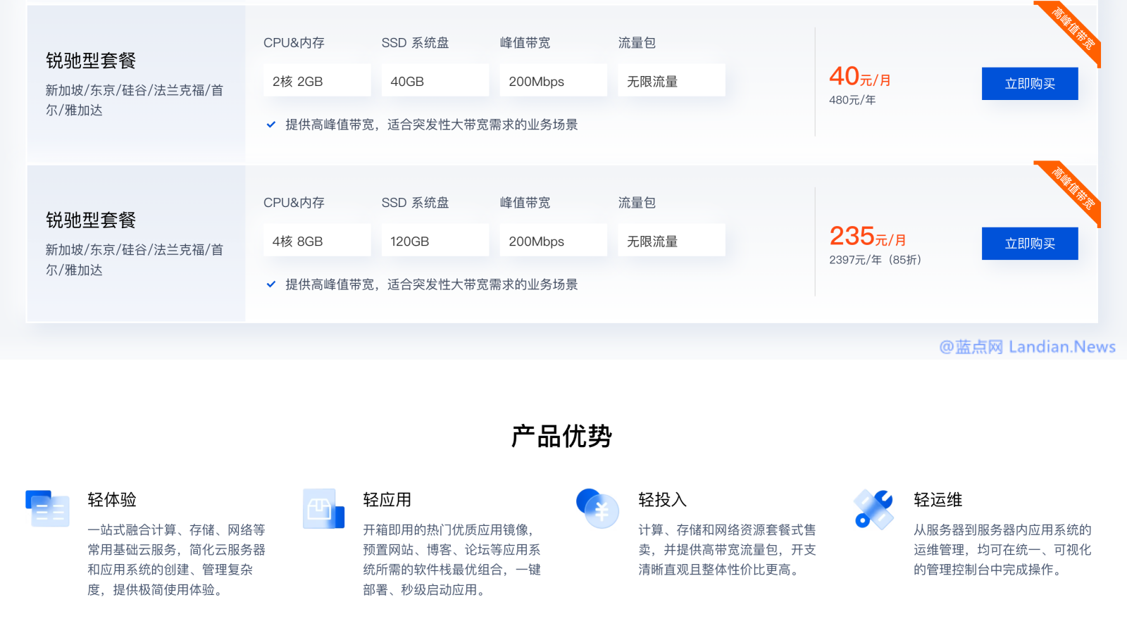 [抢购] 国内/境外CN2服务器特惠价99元/年 支持换IP 支持部署OpenClaw AI