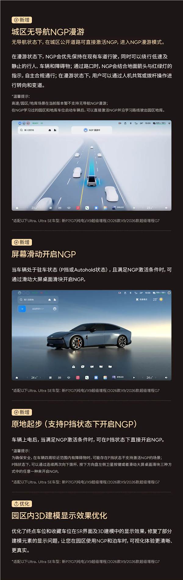 小鹏天玑AI OS 6.1今日开启全量推送：辅助驾驶重磅升级 原地就能开启NGP