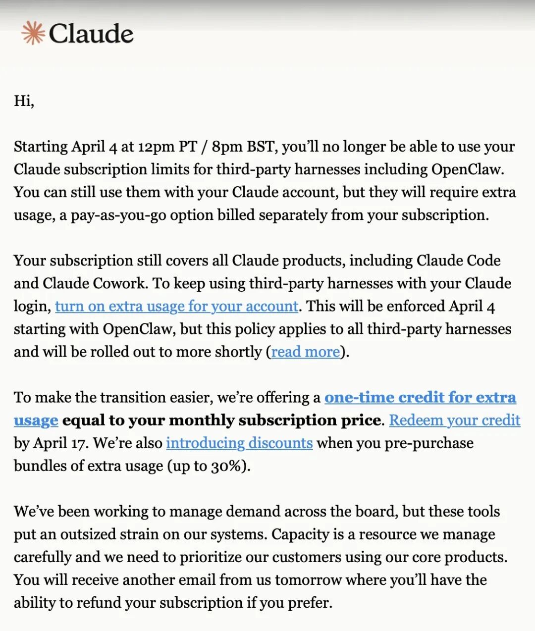 突发！Claude封杀OpenClaw