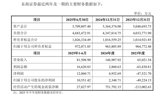 图2：东海证券业绩情况