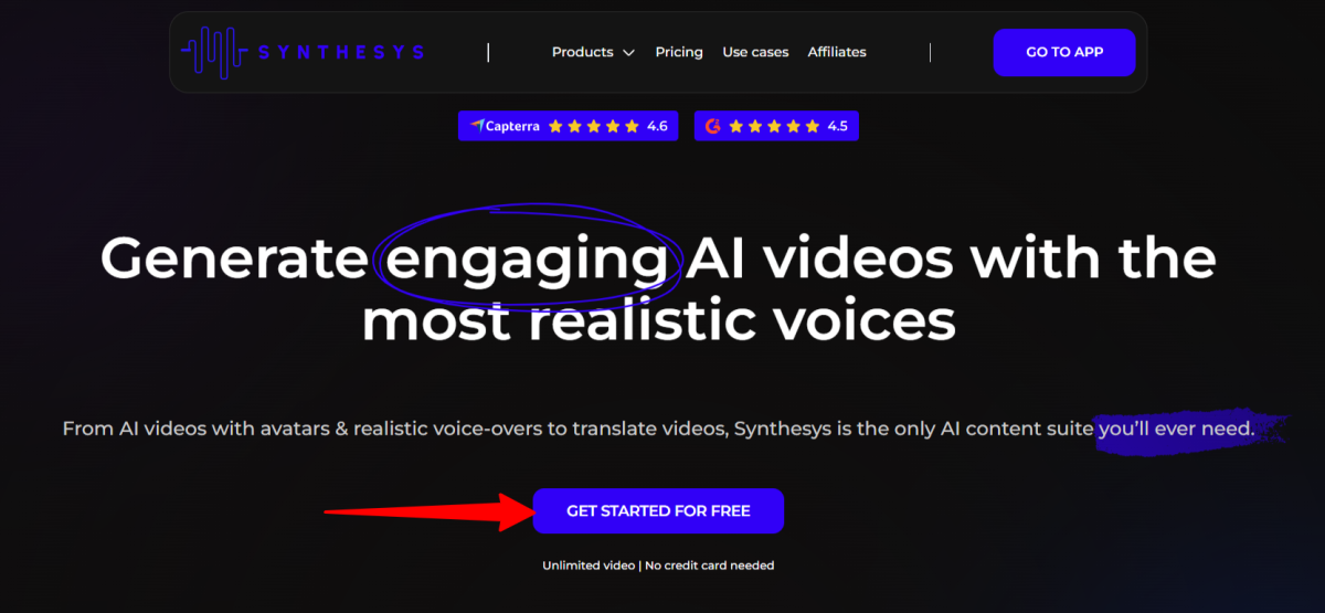Starting for free with Synthesys.