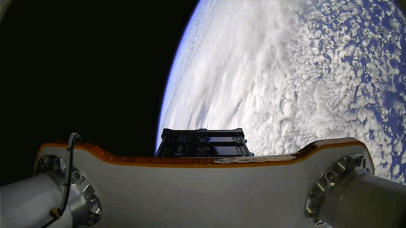 Celeste IOD-2 separating from Electron