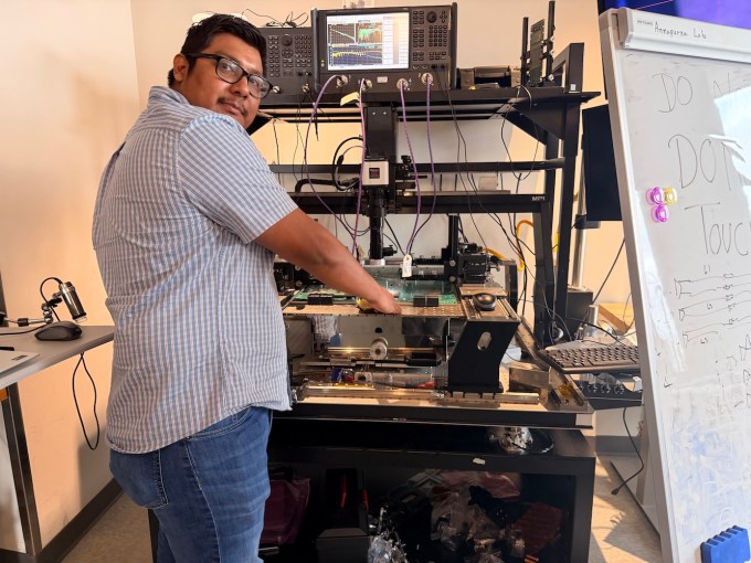 AWS Austin chip lab tour, testing equipment