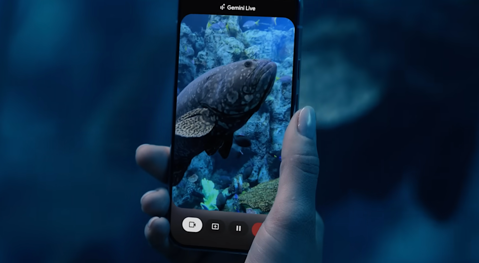 An example of camera sharing using Google's Gemini Live AI. 