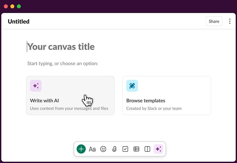 Slack AI Writing Assistance