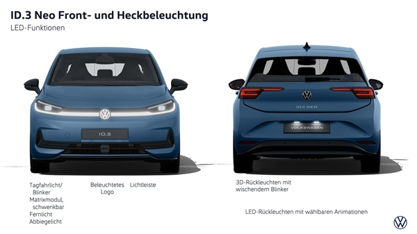   大众ID.3焕新升级：实体按键回来了、续航猛涨超600公里