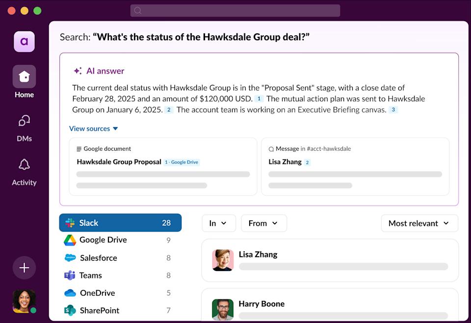 Slack Enterprise Search
