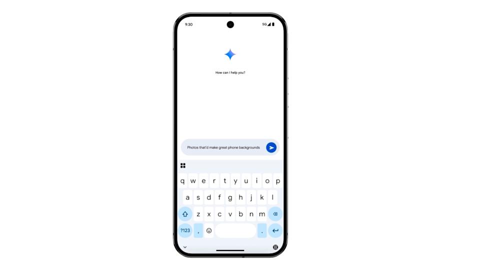 The Ask Photos interface on a Pixel 9.