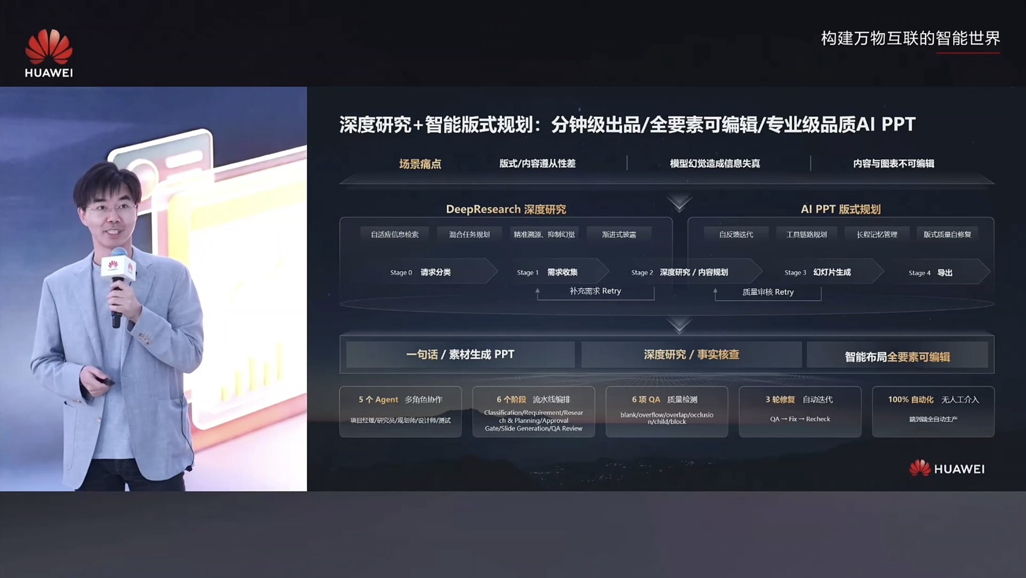 华为云推出“办公虾”：让Agent互相辩论，还能生成可编辑PPT