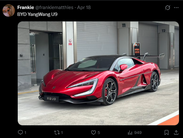 《GT赛车7》三款新车官宣！比亚迪仰望U9来了 首款中国超跑