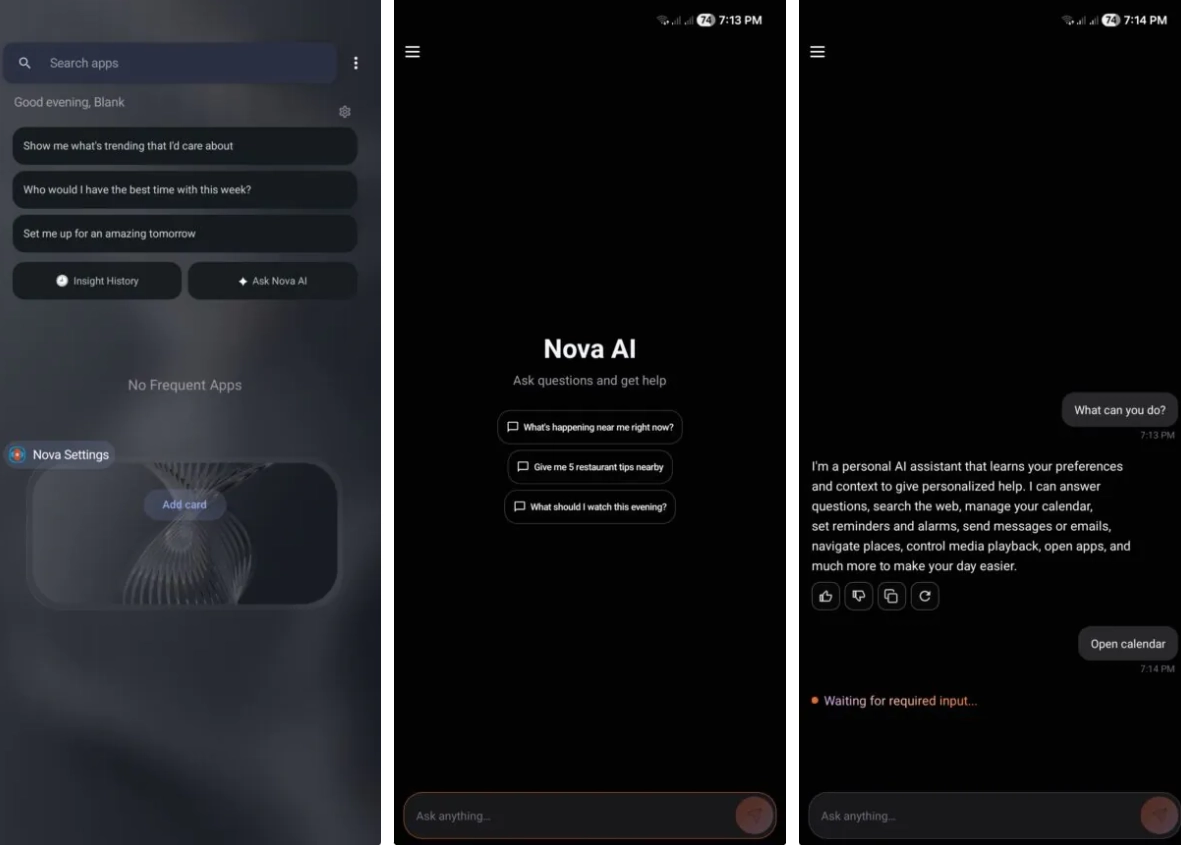 曝安卓第三方桌面 Nova Launcher 将添加 AI 助手,是否近期上线仍存变数