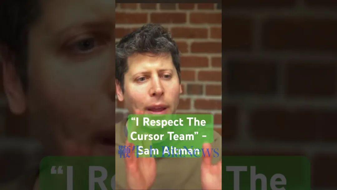 I respect the Cursor team - Sam Altman #ai #tech #business - YouTube