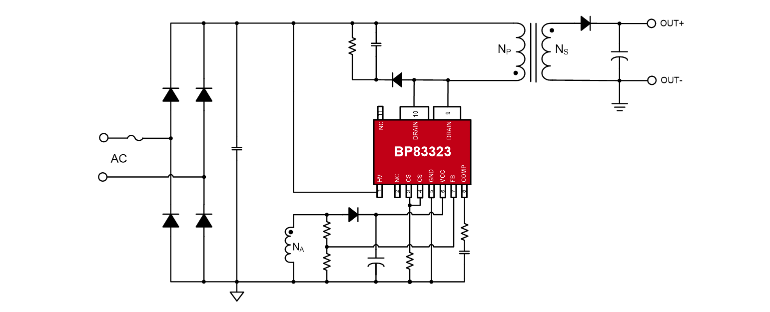 以SiC赋能大功率电源：晶丰明源推出BP83323单级高PF恒压电源解决方案