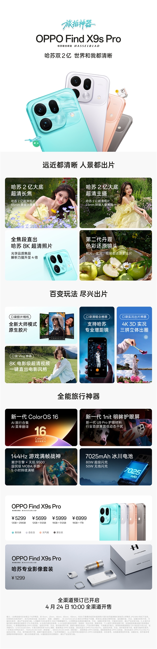 2026年最后一款不加价的旗舰！OPPO Find X9s Pro首销：5299元起
