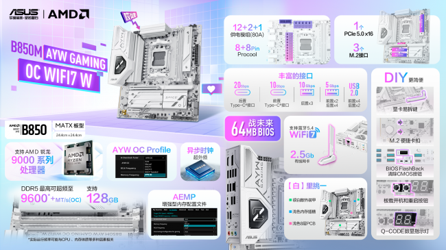 华硕B850系列主板热度颇高 五一装机爽玩大作
