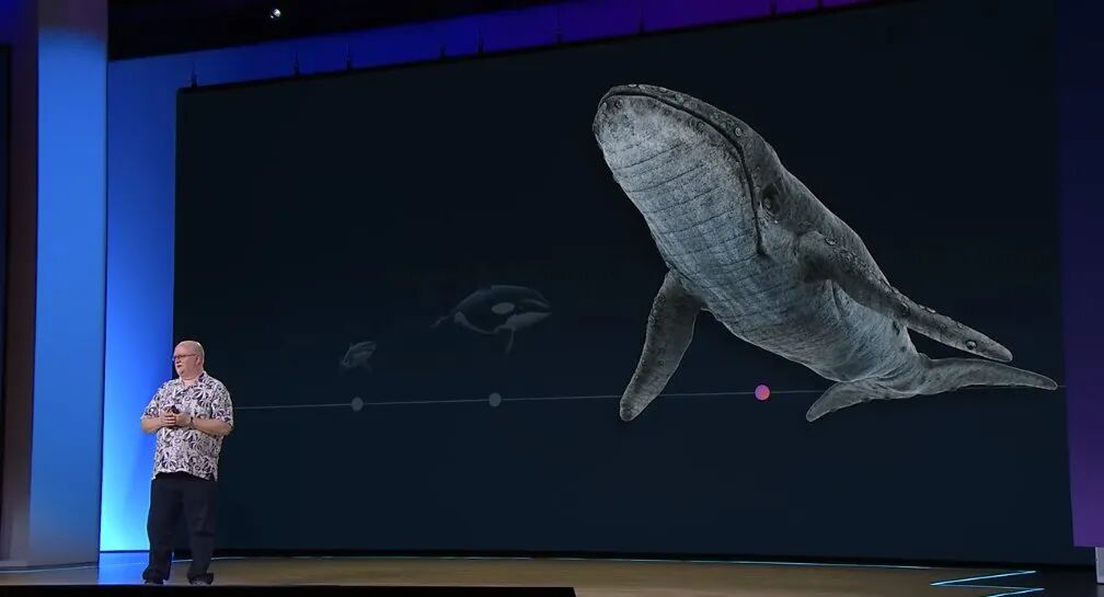 This is from Kevin Scott's presentation on scale. He said the shark is the  hardware they built for OpenAI to train GPT-3 in 2020. The Orca they built  for GPT-4 in 2022.