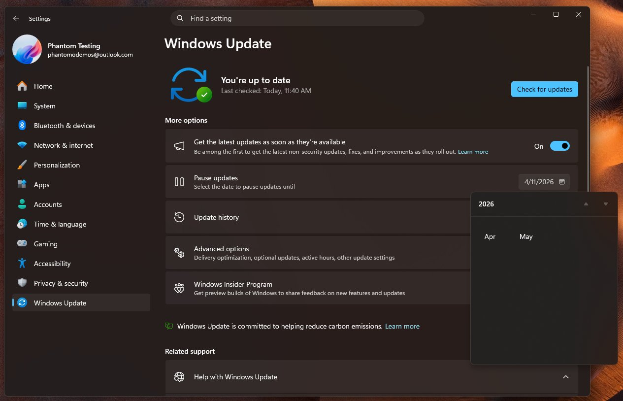 微软在Windows 11更新中增加手选日期 不再强制自动更新系统
