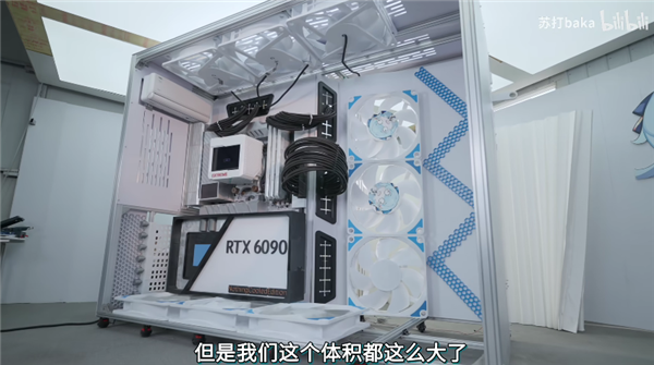 活人变手办!发烧友小姐姐造了台能住人的巨型电脑主机:12000W热量+空调散热