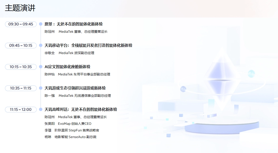 MDDC 2026 进入倒计时!联发科将展示智能体化新愿景,全域 AI 体验成核心看点 图片 2
