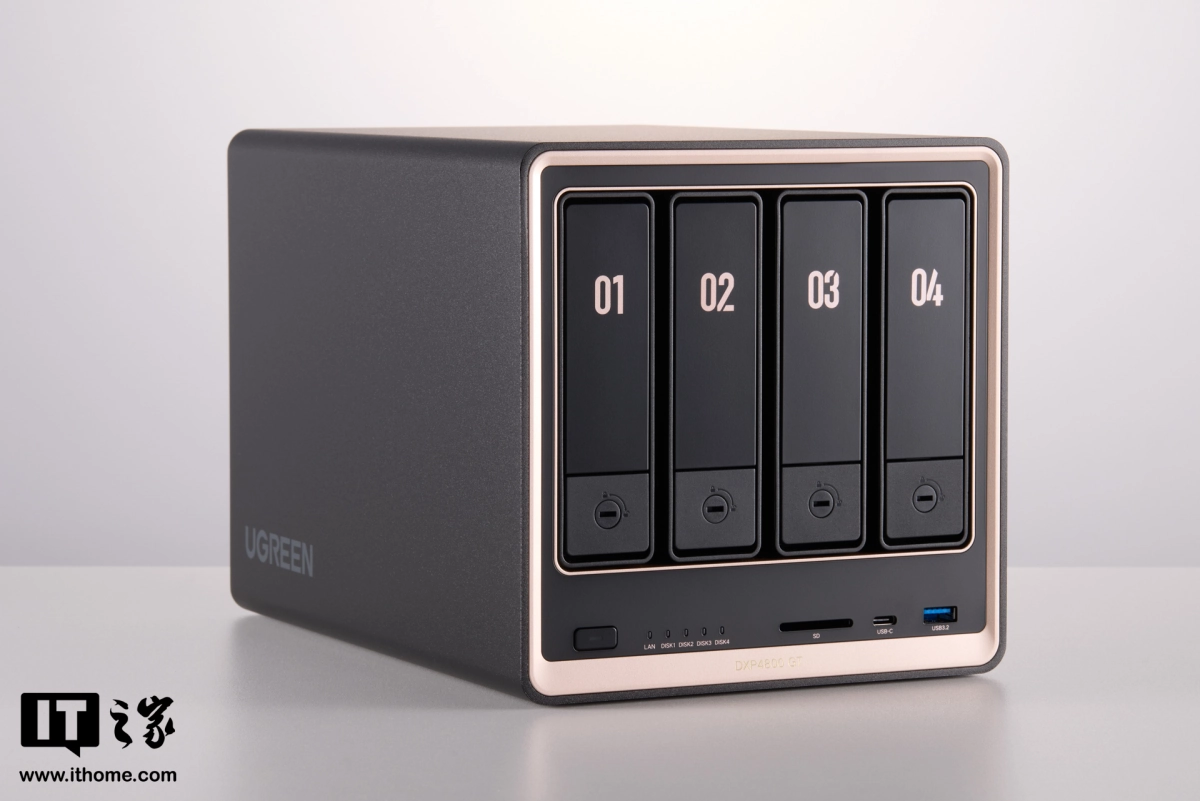【IT之家评测室】绿联 NAS 私有云 DXP4800 GT 深度体验:四盘位配双万兆,这配置太“GT”了 图片 4
