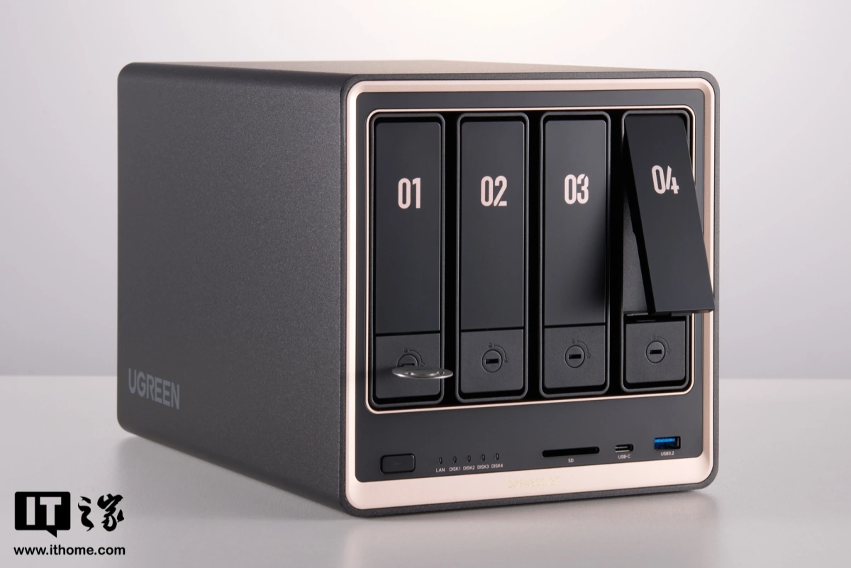 【IT之家评测室】绿联 NAS 私有云 DXP4800 GT 深度体验:四盘位配双万兆,这配置太“GT”了 图片 11