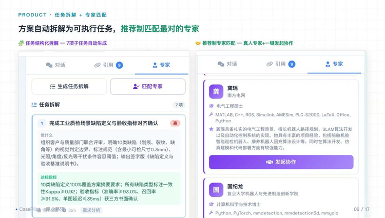 CasePilot用AI帮企业拆解任务、匹配专家