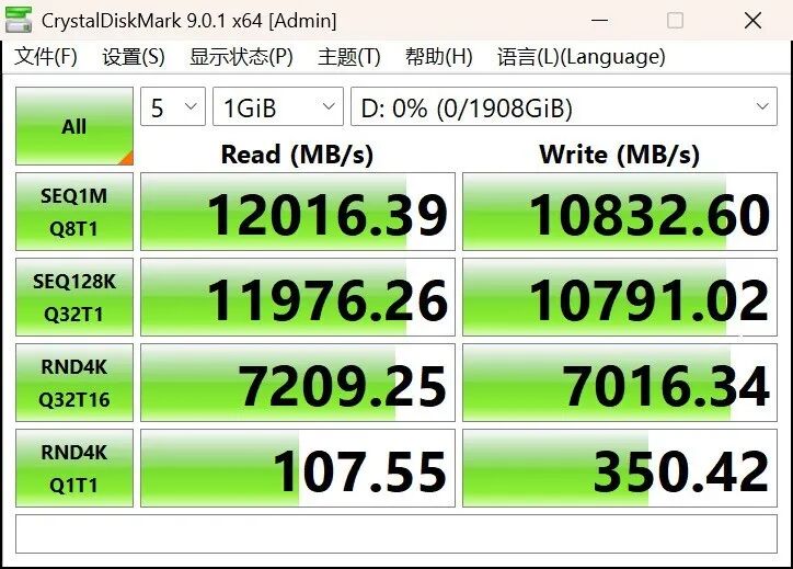 致态TiPlus9100固态硬盘评测 “全能战士”Gen5超级进化