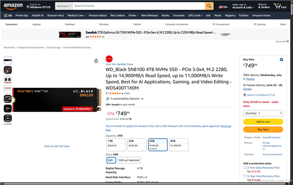 SSD超级涨价周期现魔幻一幕:PCIe 5.0居然比4.0便宜!