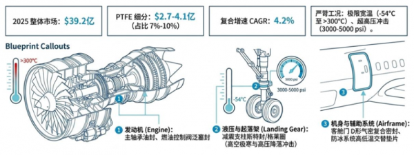 ▲航空航天密封件市场概况（图源：Genvor Research）
