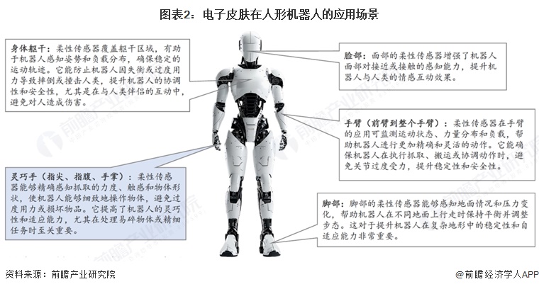 图表2:电子皮肤在人形机器人的应用场景