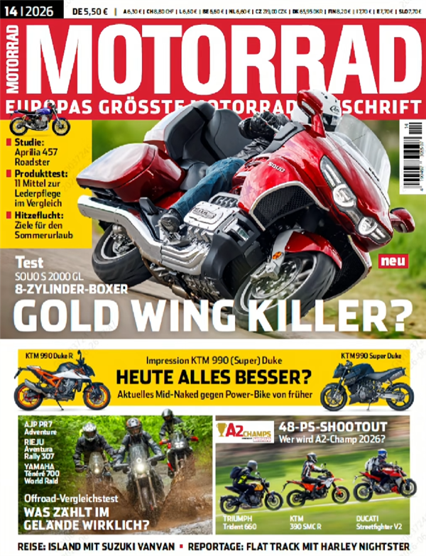 长城灵魂摩托登上德国《Motorrad》杂志封面!魏建军:感谢国际顶级媒体的认可