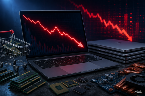 苹果MacBook全面涨价！2026年全球笔记本出货恐下跌13.6%
