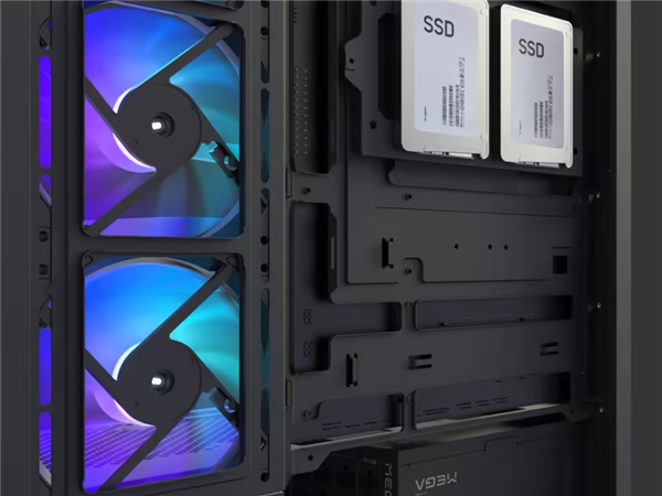 全汉M370机箱登场:直角侧透背插ATX、支持400mm长显卡