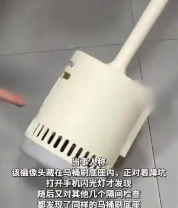 女厕马桶刷底座暗藏偷拍摄像头 官方通报：两名嫌疑人被采取刑事措施  视频资料未外泄