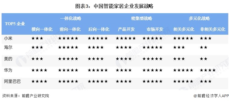 图表3:中国智能家居企业发展战略