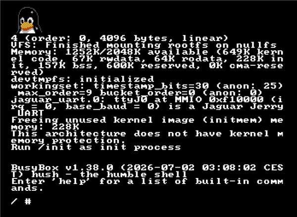 2MB内存跑Linux！开发者征服1993年最失败主机雅达利Jaguar
