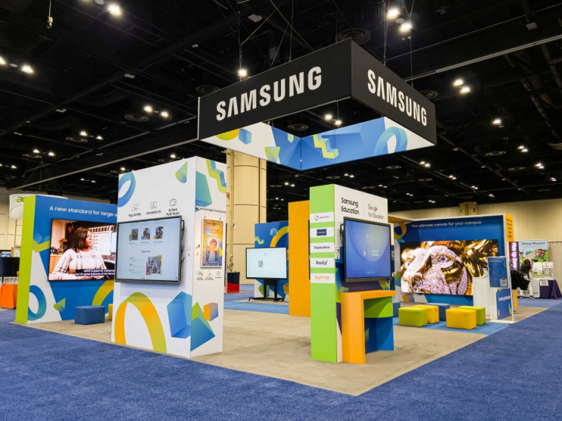 Samsung's booth at ISTELive 2026