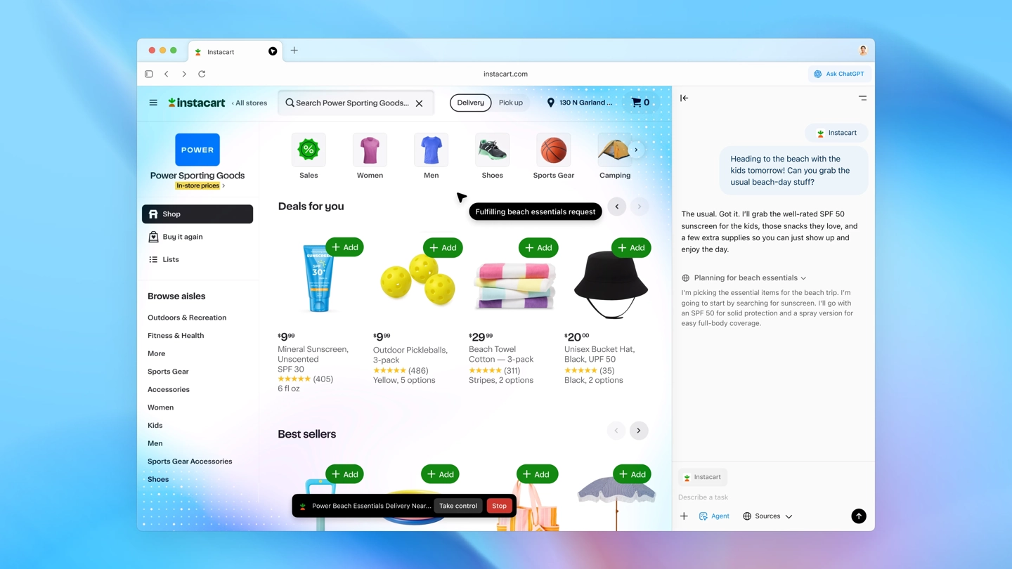 OpenAI 旗下桌面浏览器 ChatGPT Atlas 即将被砍,部分功能会整合进其他产品