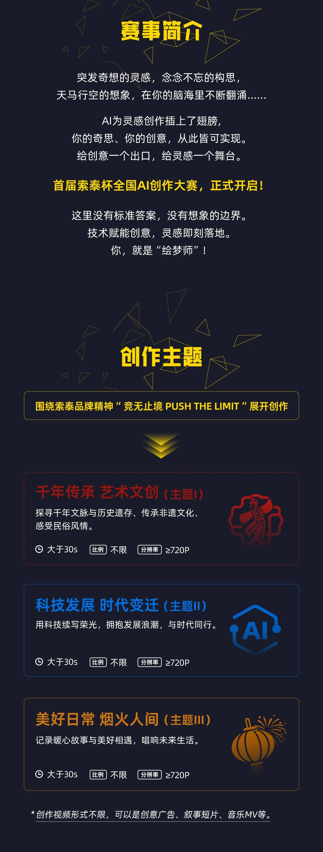 首届索泰杯全国AI创作大赛