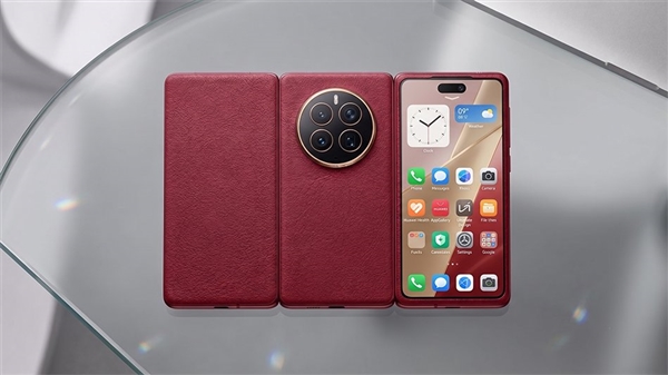 华为Mate XT2外观渲染图提前剧透：首创U型三折叠 内屏双屏加持